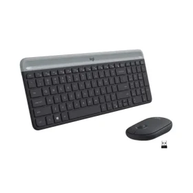 Logitech Slim Wireless Combo MK470 DE čierna / bezdrôtová sada klávesnice a myši / DE verzia (920-009188)