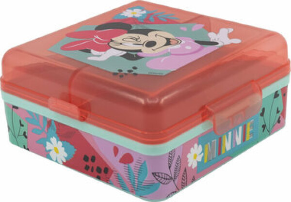 STOR Štvorcový Multi Box na desiatu Minnie Mouse (153879)