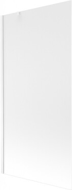 MEXEN/S - Next vaňová zástena FIX 90 x 150, mrazené sklo, biela 895-090-000-00-30-20