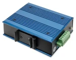 Digitus Switch Ind. 4- Port PoE SFP čierna/modrá / Switch / Nespravovaný / 10/100 / PoE+ 4x30W / DIN lišta (DN-651131)