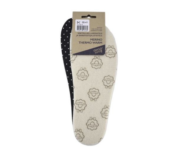 Vložky do topánok OmaKing barefoot Merino Thermo Warm dark Veľkosť ponožiek: 35-41 EU EUR