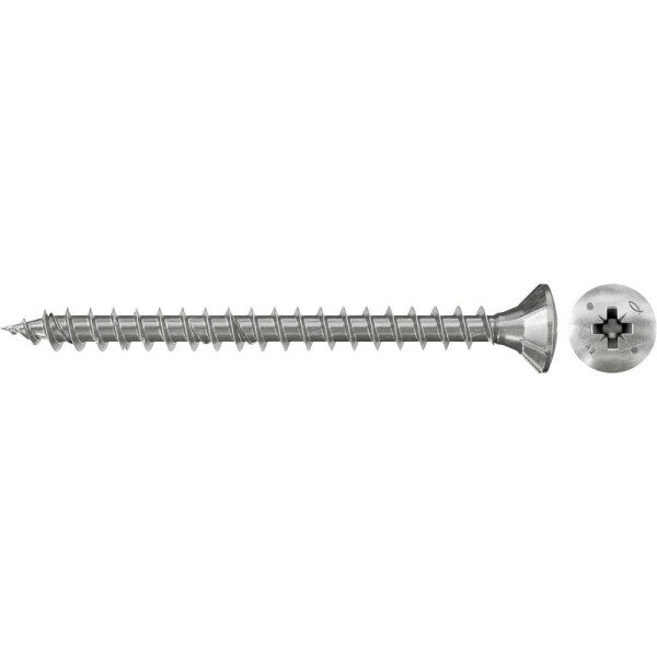 Fischer 657343 skrutka zo zápustnou hlavou 4 mm 50 mm krížová dražka Pozidriv glavanizované zinkom 200 ks; 657343