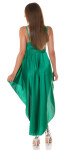 Sexy Satin look High-low Dress green Einheitsgroesse