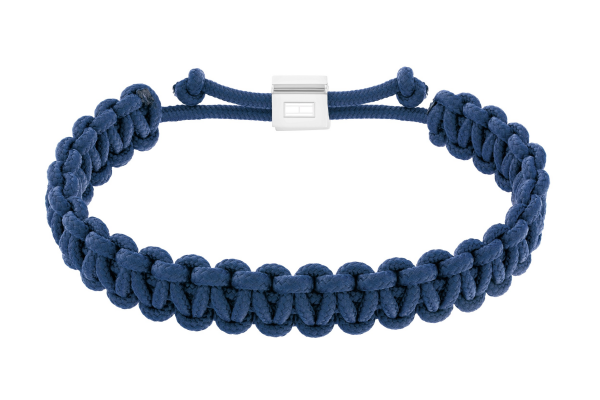 Tommy Hilfiger Modrý paracord náramok Braided 2790493