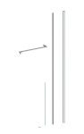 Sprchovací kút obdĺžnik 110x80 cm SAT Walk-In Xmotion SATBWIXMN110S80