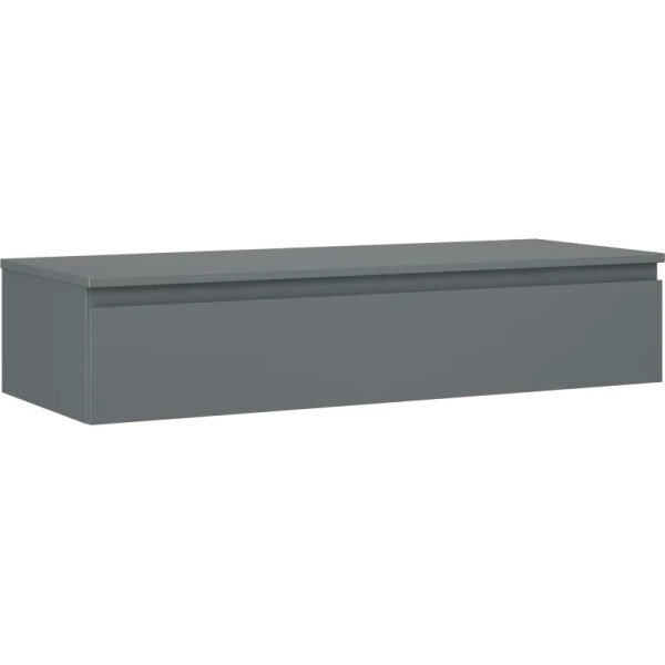 MEXEN/S - Orio kúpeľňová skrinka pod umývadlo 120 cm s doskou, 1 šuplík, grafit mat 91A10-12023-1-BFC66