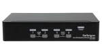 StarTech 4portový DisplayPort KVM prepínač čierna / KVM prepínač / 4X DisplayPort / max. 3840 x 2400 px / USB (SV431DPUA)