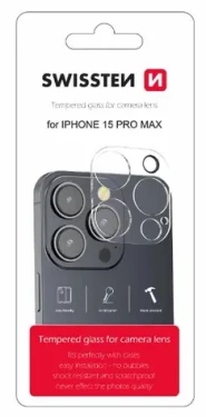 Swissten Ochranné sklo šošoviek fotoaparátu pre Apple iPhone 15 Pro Max (94500111)