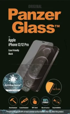 PanzerGlass Tvrdené sklo Case Friendly AB pre Apple iPhone 12 12 Pre čierna (5711724027116)