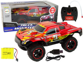 Mamido Auto na diaľkové ovládanie R/C Monster Truck 1:12 červené