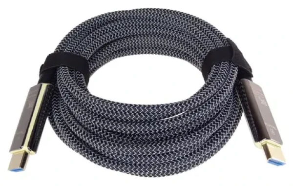 PremiumCord Ultra High Speed HDMI 2.1 optický fiber 50m / Kábel HDMI / 8K @ 60Hz / pozlátené konektory (kphdm21t50)