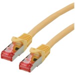 Roline 21.15.2624 RJ45 sieťové káble, prepojovacie káble CAT 6 S/FTP 1.50 m žltá dvojžilový tienený, bez halogénov, samozhášavý 1 ks; 21.15.2624