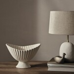 Ferm LIVING Dizajnová misa Fountain Off White Middle