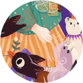 DJECO Podlahové obrysové puzzle Čarodejník Pio
