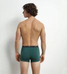 Pánske boxerky 3 ks DIM COTTON STRETCH BOXER 3x - DIM - tmavozelené XL
