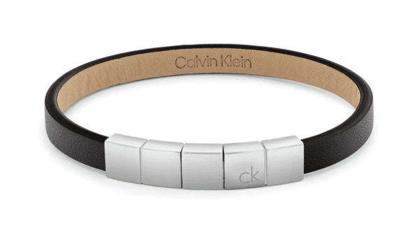 Calvin Klein Módny kožený náramok Minimalistic Squares 35100062