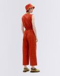 Thinking MU Orangered Cuadrito Winona Jumpsuit ORANGERED XS