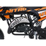 Mamido Detská benzínová motorka RamiGO NITRO 60CC oranžová