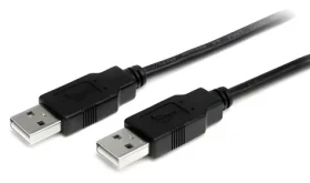StarTech USB-A (M) - USB-A (M) čierna / Kábel / USB 2.0 / 2 m (USB2AA2M)