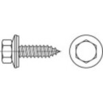 TOOLCRAFT 1069999 vrut na drevené fasády 6.5 mm 130 mm vonkajší šesťhran 88176 nerezová ocel A2 100 ks; 1069999