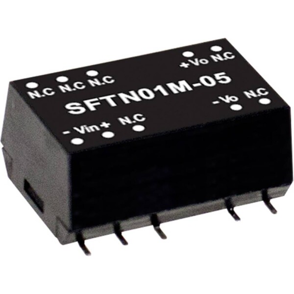 MEAN WELL SFTN01M-15 DC / DC menič napätia, modul 67 mA 1 W Počet výstupov: 1 x; SFTN01M-15