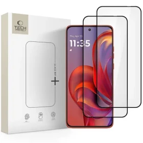 Tech-Protect Glass Fit+ čierna / Ochranné tvrdené sklo / Motorola Edge 50 Neo, Edge 60 Neo / 2 ks
