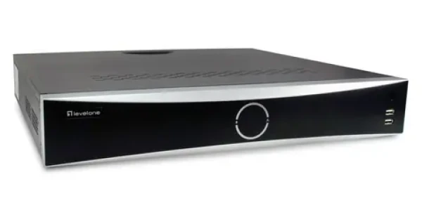 LevelOne NVR-0411 / NVR rekordér / 32 kanálov / do 12 Mpix / 4X HDD / 16x PoE / HDMI (NVR-0411)