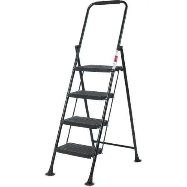 Lamart Eurostep Schodíky 4 stupne 150kg čierna / oceľ (8590669373550)