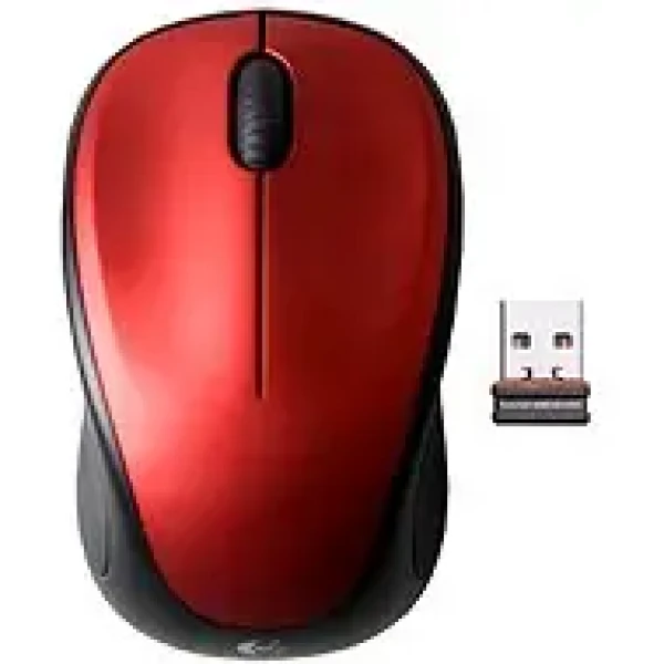 Logitech Wireless Mouse M235 červená / optická myš / 3 tlačidlá / 1000dpi (910-002496)