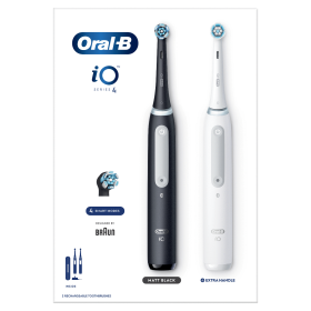 Oral-B iO Series 4 Duo biela|čierna / oscilačná|rotačná kefka / 4 režimy (4210201420583)