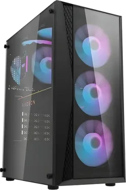 DarkFlash DK352 PLUS čierna / Skriňa / ATX/M-ATX/E-ATX / 4X ARGB ventilátor / presklená bočnica / bez zdroja (DK352 PLUS)