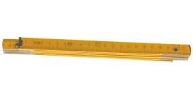 Top Tools 26C012 / Skladací meter / drevený / okovaný / 2 m (26C012)