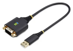 StarTech adaptér USB-A na RS232 DB9 0,3 m čierna / Redukcia USB na sériový Port / FTDI FT232R (1P1FFC-USB-SERIAL)