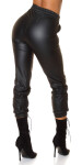 Sexy faux leather pants Jogger Style black