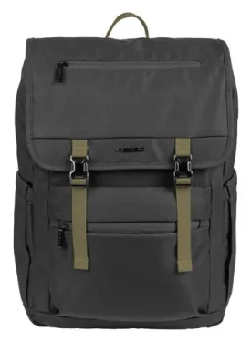 Natec NIALA čierna, zelené vnútro / Batoh na notebook / 15,6" / 18 l / recyklovaný polyester (NTO-2239)