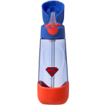 B.box Fľaša na pitie so slamkou 600 ml - Superman EUR