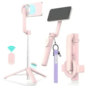 Araree Magfie Pod ružová / Selfie tyč s tripodom / MagSafe / Bluetooth diaľková spúšť / Dĺžka až 69 cm (AR60-01727D)