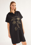 Monnari Dresses Cotton Dress With Hood Black