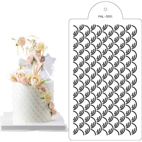Šablóna šupín 40×21 cm - Cakesicq - Cakesicq