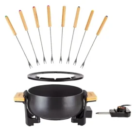 Tristar FO-1108 čierna / Elektrické fondue / bambusová základňa (FO-1108)