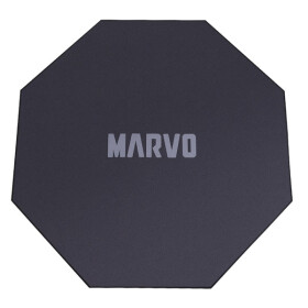 Marvo GM02 čierna / podložka pod kreslo / textilná / protišmyková / 1100 x 1100 x 2 mm (GM02BK)