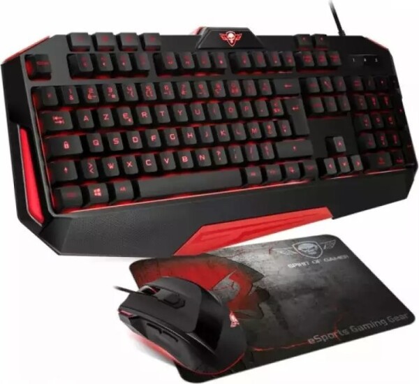 Spirit of gamer "Gaming Pack 3 in 1 Keyboard + Mouse + Pad Black"