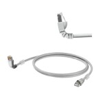 Weidmüller 1248280020 RJ45 sieťové káble, prepojovacie káble CAT 6A S/FTP 2.00 m sivá UL certifikácia 1 ks; 1248280020