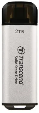 Transcend ESD300S Externý SDD 2TB šedá / USB-C 3.2 Gen 2 / R: 1050MBs / W: 950MBs (TS2TESD300S)