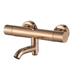 REA - Sprchová sada s termostatom LUNGO Diamond - Copper REA-P3300