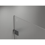 MEXEN/S - Lunar-B L sprchové dvere krídlové pravé 150, transparent, grafit kartáčovaná 832SL-150-050-66-00-P