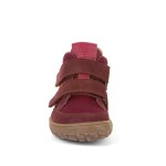 Dievčenská zimná barefoot obuv TEX WOOL Bordeaux, Froddo, G3110254-4W, červená - 32