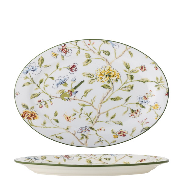 Bloomingville Keramický servírovací tanier Bloomie 35 cm