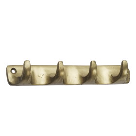 MADAM STOLTZ Kovový vešiak Matt Brass 14 cm