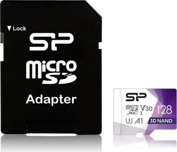 Silicon Power Superior Pre micro SDXC 128GB + adaptér / Class 10 / UHS-I U3 / V30 (SP128GBSTXDU3V20AB)